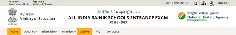 [aissee.nta.ac.in] Sainik School Admission 2024 - Mes.ncog.gov.in