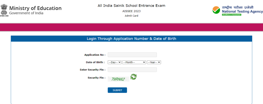 Aissee Sainik School Admit Card 2025 Link - aissee.nta.nic.in